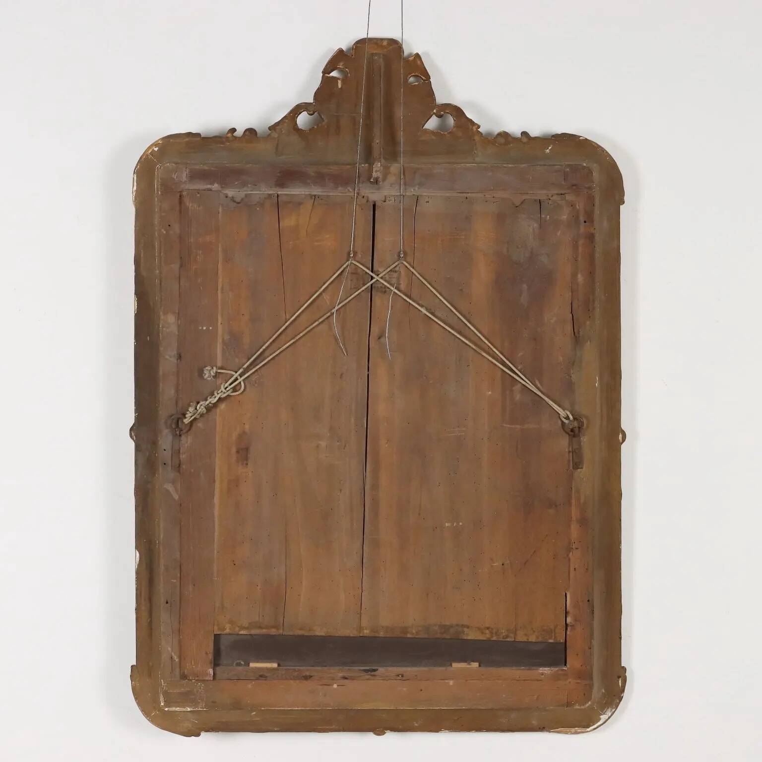 Antique mirror in carved fir, France, mid-19th century.