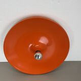 Rare Orange 50cm Charlotte Perriand Disc Wall Light by Staff, Germany 1970