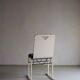 4 chaises en métal blanc par Yrjö Kukkapuro pour Avarte, Finlande, années 1980