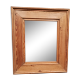 Mirroir rectangulaire cadre en pitchpin