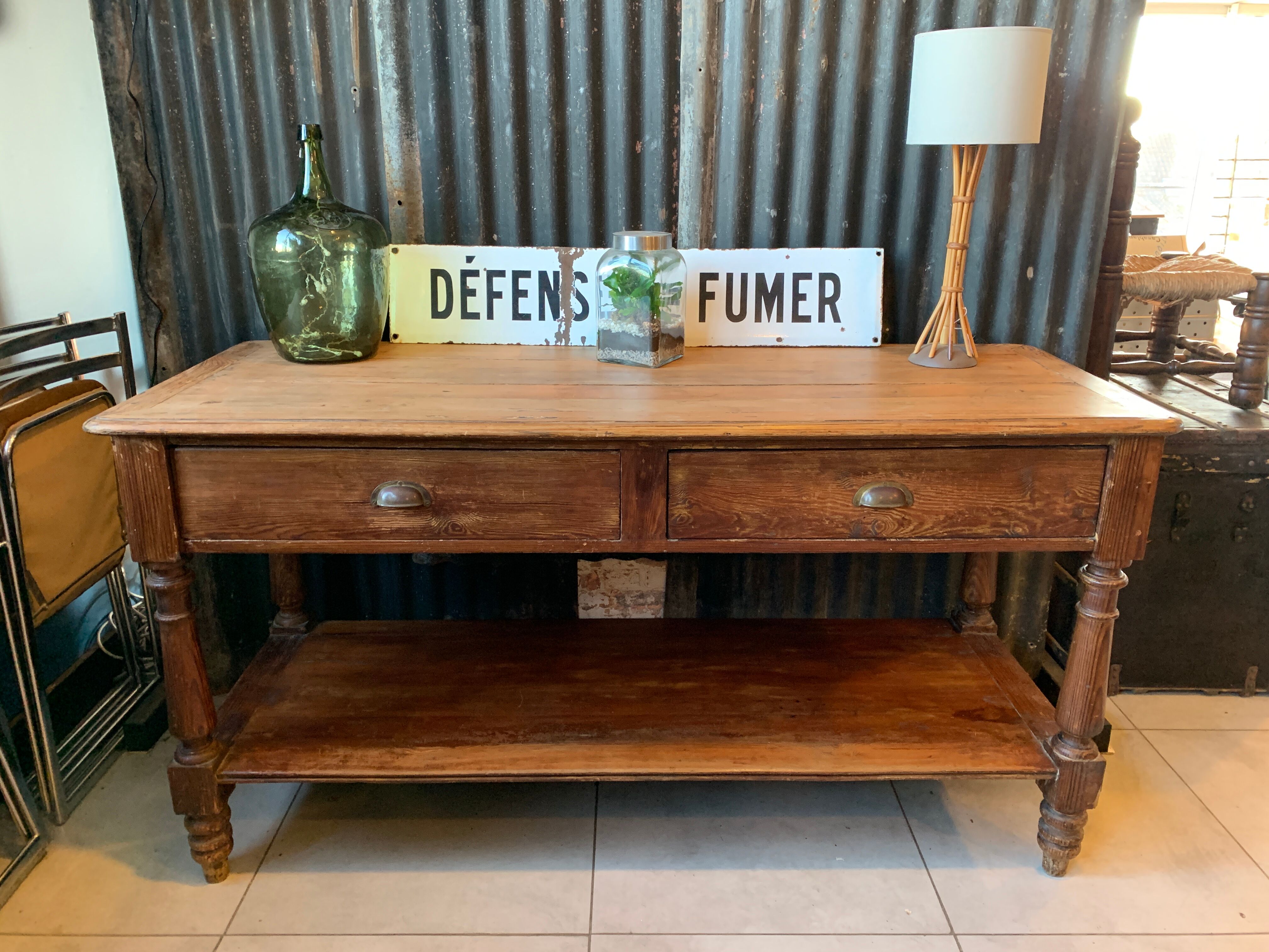 19th-century draper table