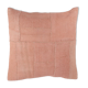 Housse de coussin patchwork en chanvre 50 x 50 cm