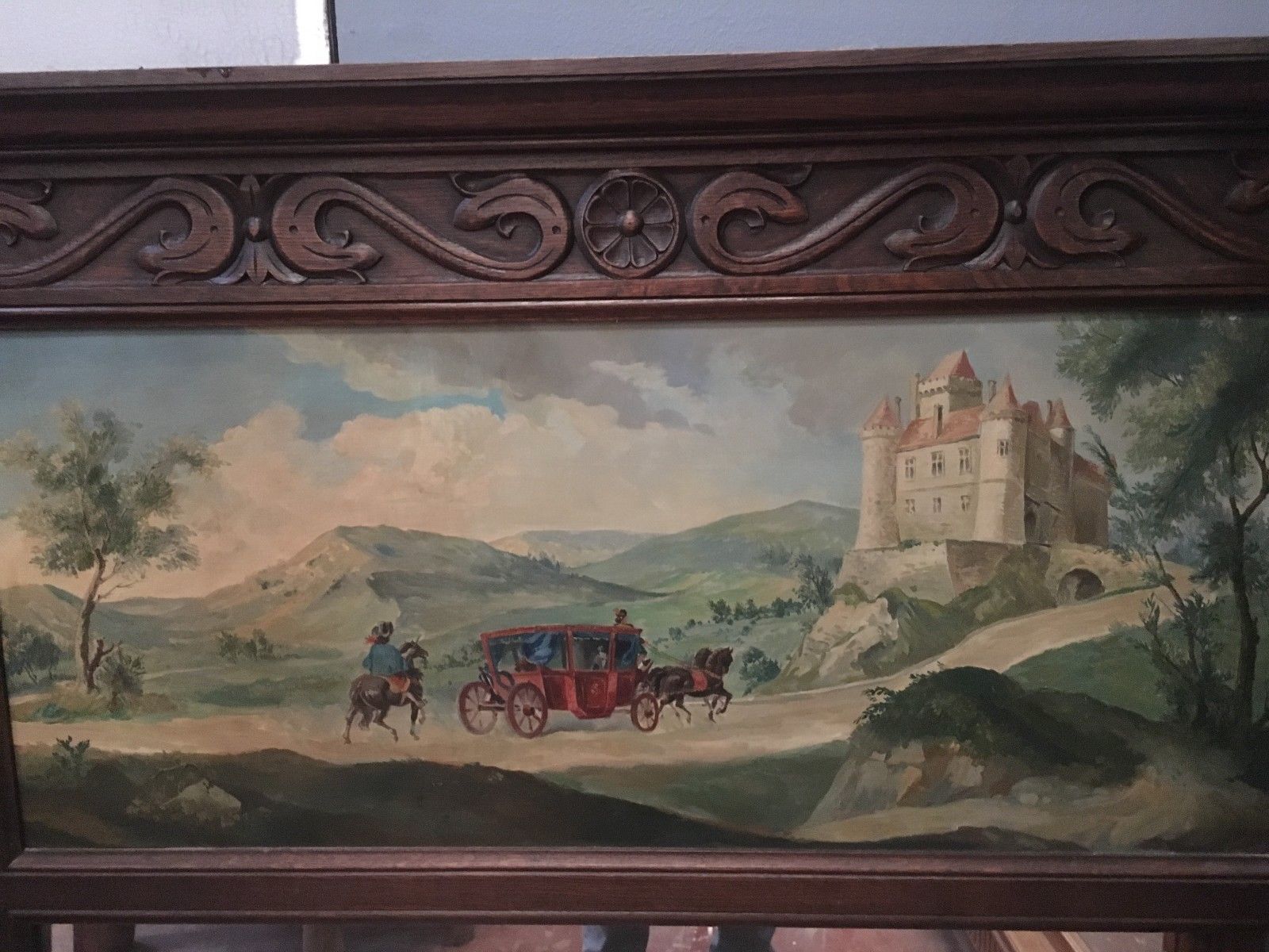 Pier in carved oak 156x130cm