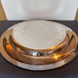 Large serving platter, silver-plated, Fracalanza, Brazil, 20th century.
