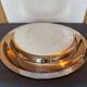 Large serving platter, silver-plated, Fracalanza, Brazil, 20th century.
