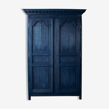 Antique Indigo Armoire