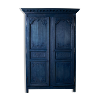 Antique Indigo Armoire