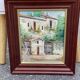 Oil painting on canvas village house 29x34cm Urfa 87
