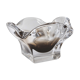 Murano ashtray transparent and smoked flower shape