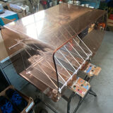 Hi-fi coffee table, plexiglass, Michel Dumas