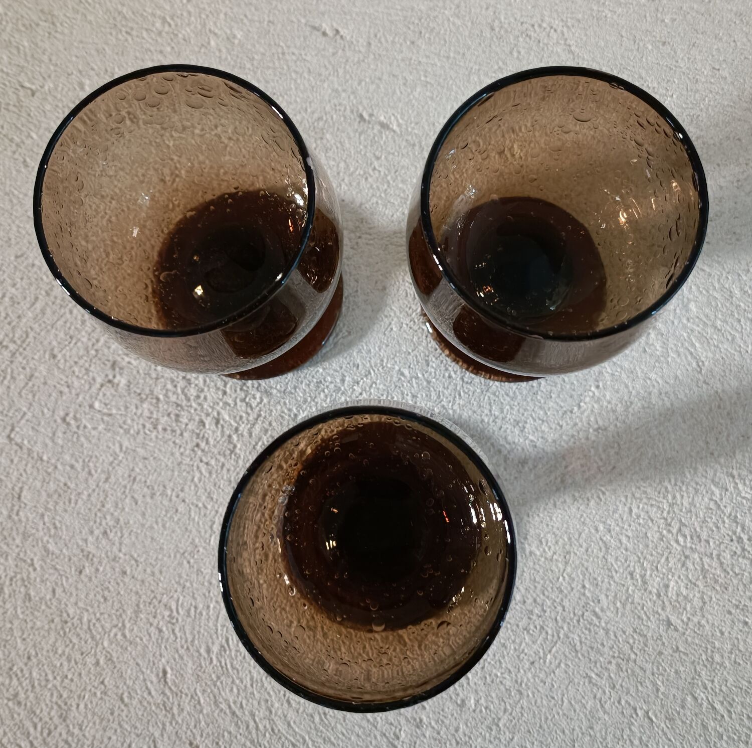 3 cognac glasses Biot style