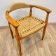 Paire de fauteuils scandinave en teck tressé