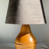 LAMPE Bois Massif VINTAGE