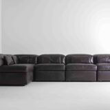 Vintage leather Durlet Model 'Jeep' Modular sofa set, 1970s