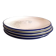 Lot de 4 assiettes à dessert bleu et blanc