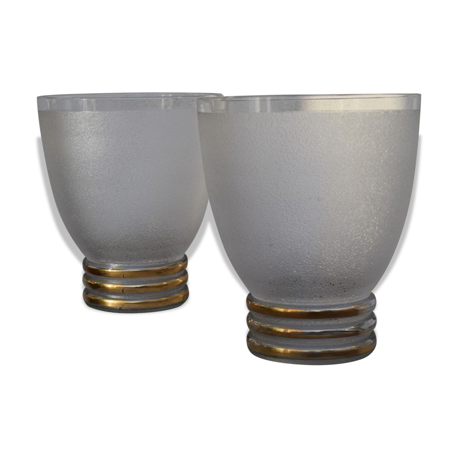 Paire de vases en cristal Sévres art déco 30-40'S