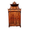 Cabinet époque Biedermeier en noyer et ronce époque XIXeme