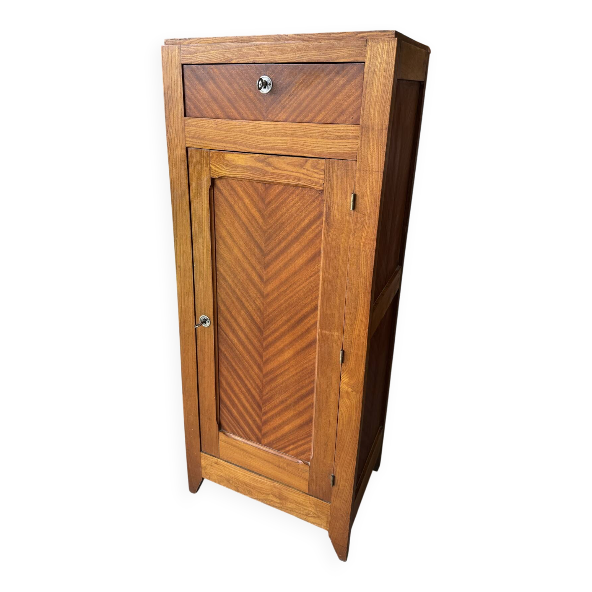 Meuble de rangement en bois vintage - placard de bureau