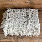 Vintage handmade crochet bedspread