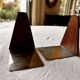Teak and metal bookends by Kai Kristiansen
