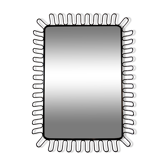 Miroir modèle "Mandal" par Ikea, années 1990