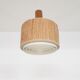 Scandinavian modern rattan pendant light, 1960's