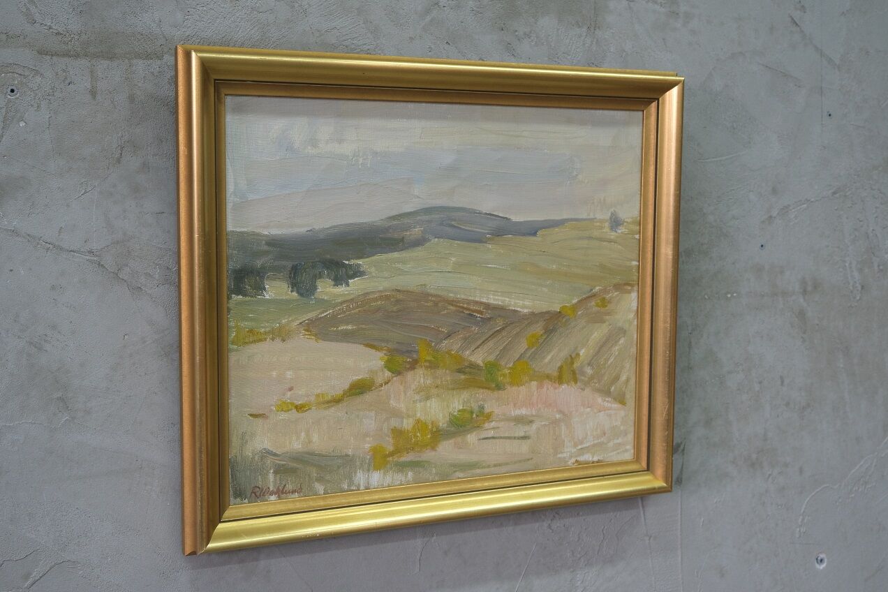 Ruth Wahlund (1906-1994 ), Swedish Landscape, 1960, Oil on Canvas, Framed