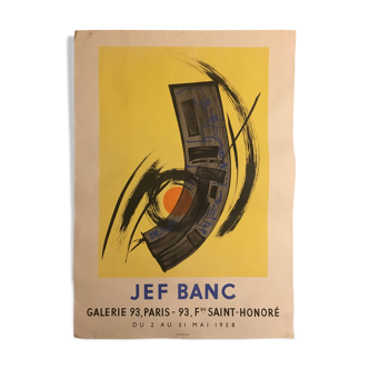 Poster exhibition Jef Banc, 1958