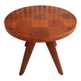 Round coffee table / side table in solid wood