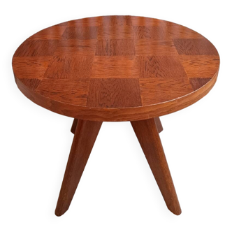 Round coffee table / side table in solid wood