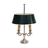 Bouillotte lamp in silver metal, empire style - early twentieth century