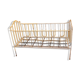 Vintage children's bed with white patina