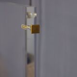 70s design console in marble and plexi