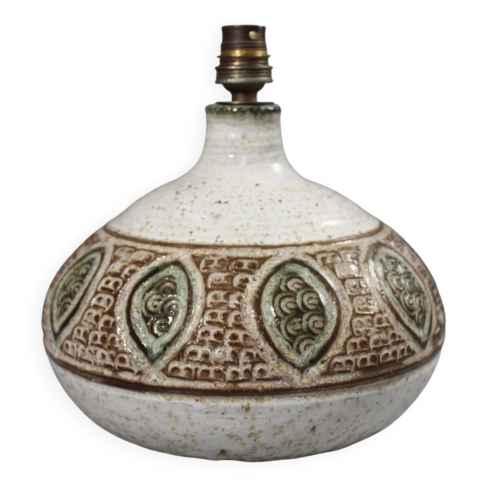 Marcel Giraud in Vallauris large stamped decorative lamp base 1960s