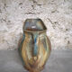 Glazed stoneware pitcher