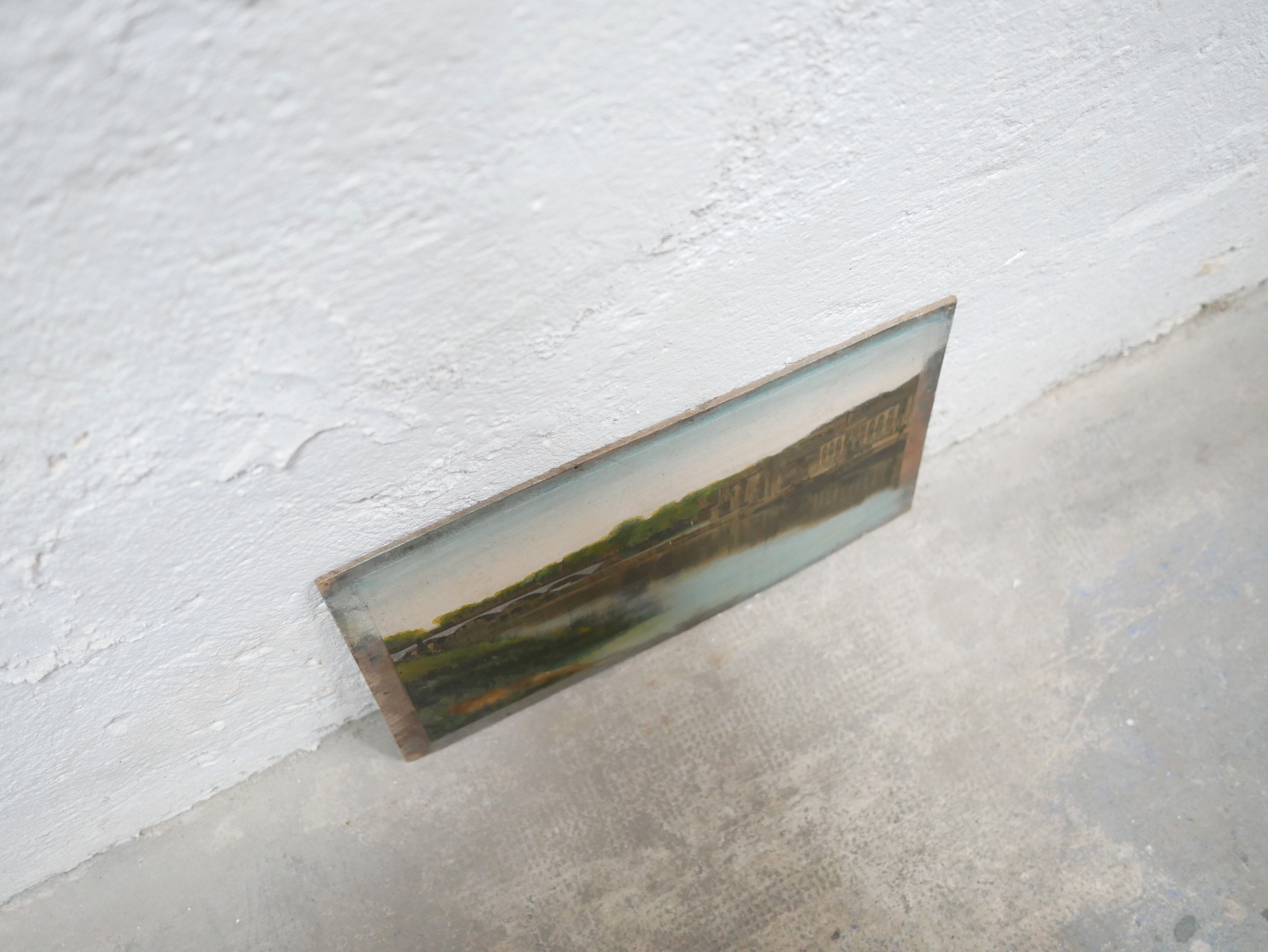 Old painting on print