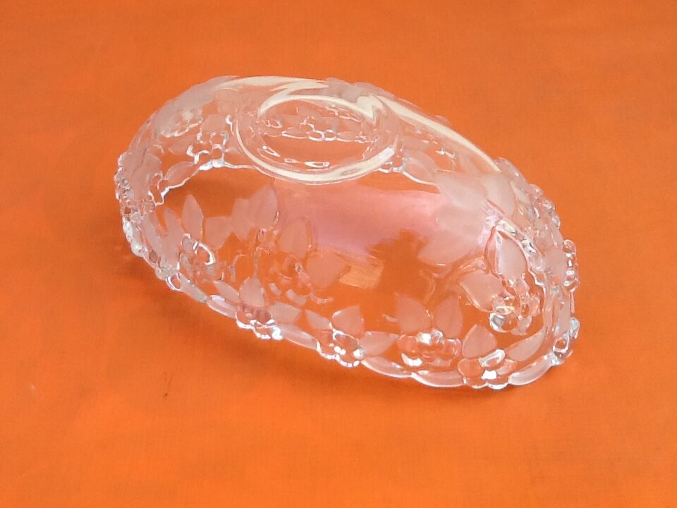 Fruit cup basket Moulded glass Floral decoration