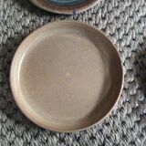 Set of 9 stoneware plates