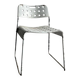 White Lacquered Steel Omstak Chair by Rodney Kinsman for Bieffeplast (1971) Industrial Sled Base