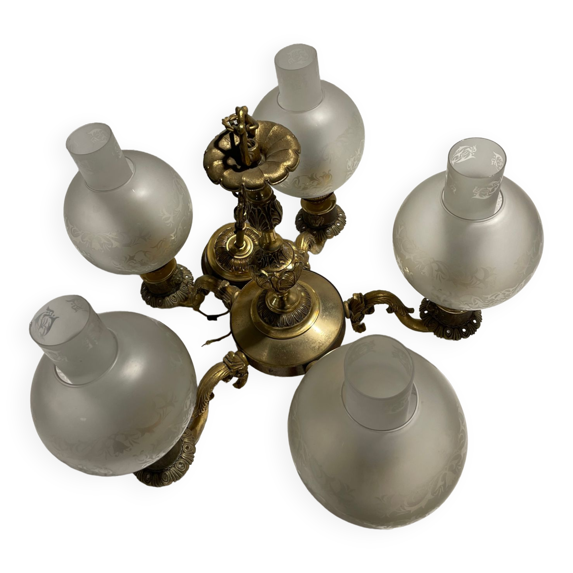 Napoleon III 5-arms chandelier
