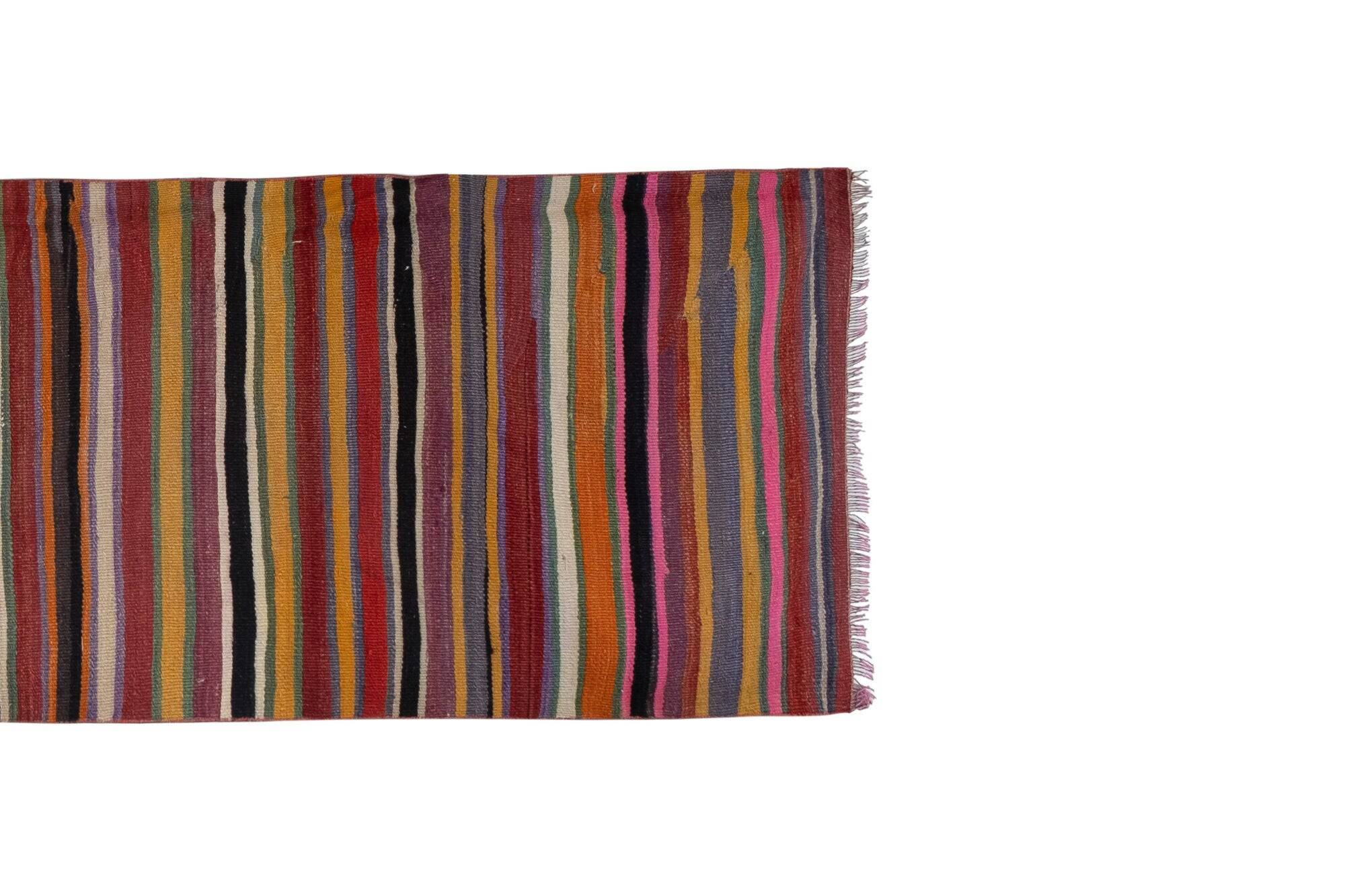 Vintage Turkish hallway rug 77x348 cm