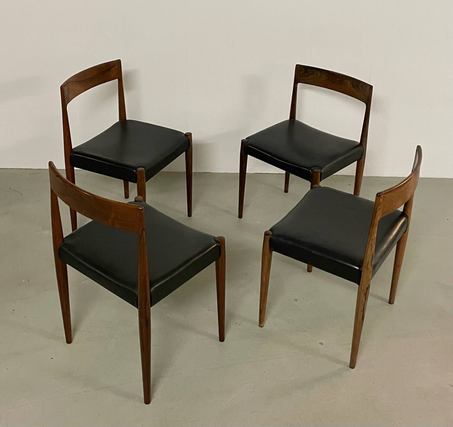 4x palisander dining chairs by Morgens Kold 1950s