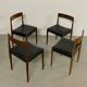 4x palisander dining chairs by Morgens Kold 1950s