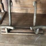 Vintage Curved Wooden Wall Coat Rack in Thonet Style