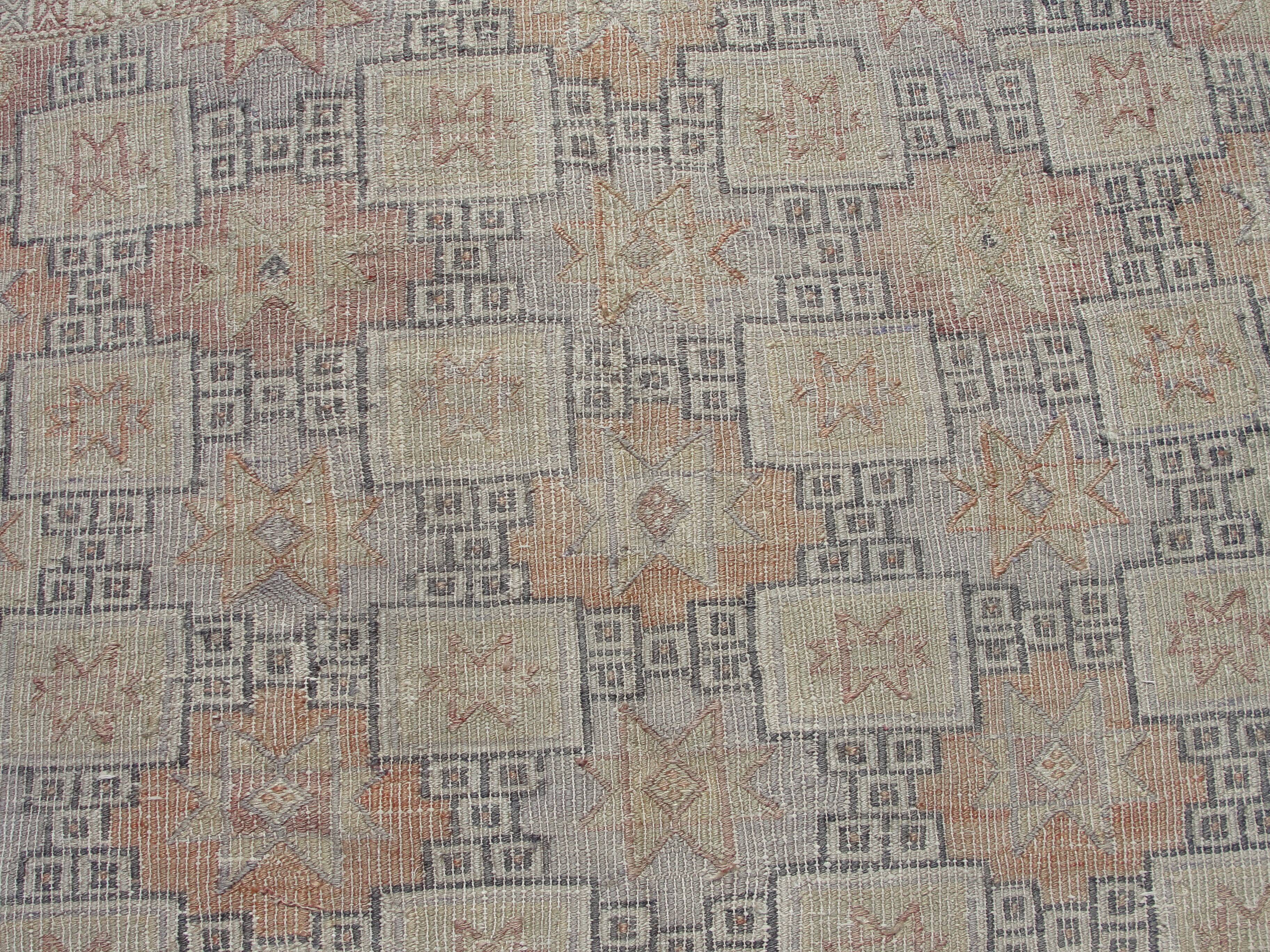 Tapis Kilim en coton fait à la main