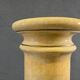 Vintage glazed ceramic pedestal column, marbled onyx & marble effect display stand, 20th century