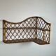 Corner wall shelf in rattan attributed to Audoux-Minet.