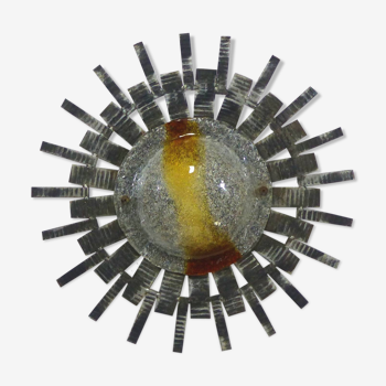 Wall light brutalist vintage sun