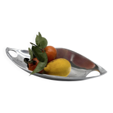 Polished aluminium cast centrepiece / bowl – 1980s