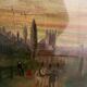 Tableau ancien paysage XVIIe